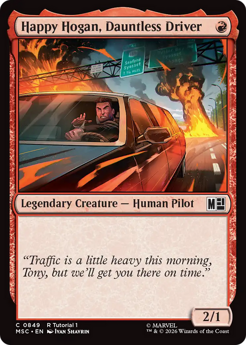 Happy Hogan, Dauntless Driver (0849) [Marvel Super Heroes Commander]