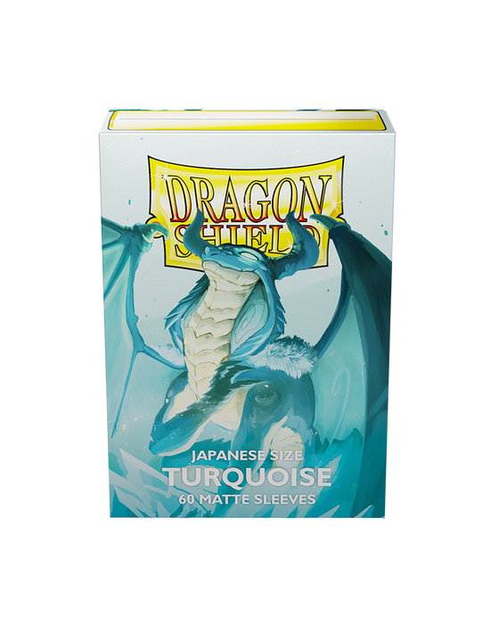 Dragon Shield: Japanese Size 60ct Sleeves - Turquoise (Matte)