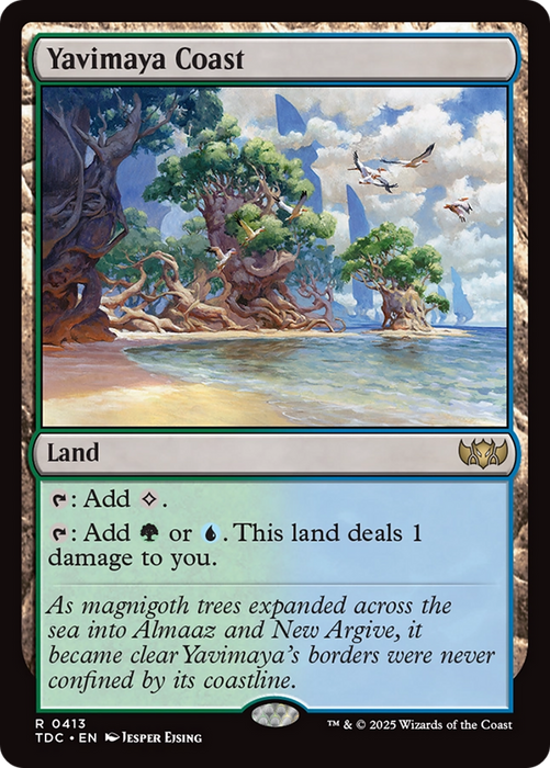 Yavimaya Coast [Tarkir: Dragonstorm Commander]