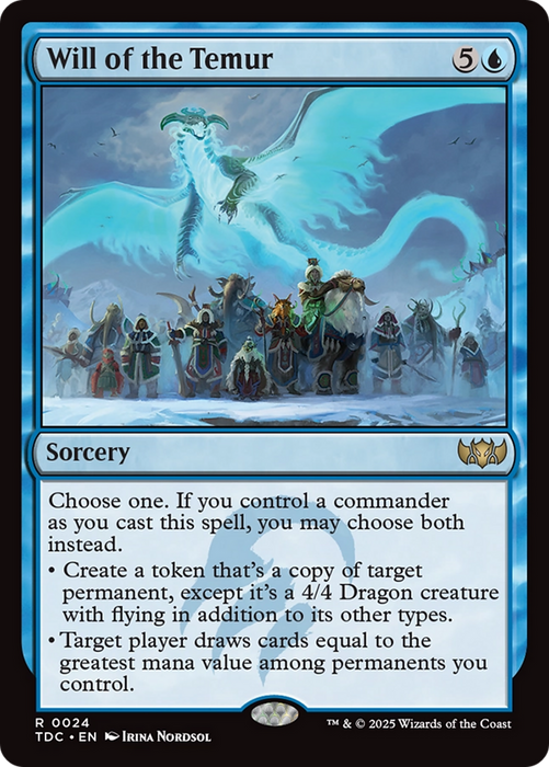 Will of the Temur [Tarkir: Dragonstorm Commander]