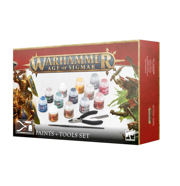 Warhammer Age of Sigmar | Paints + Tools Set(2024)