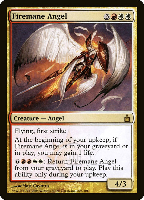Firemane Angel [Ravnica: City of Guilds]