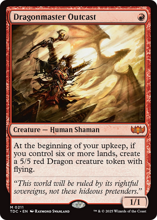 Dragonmaster Outcast [Tarkir: Dragonstorm Commander]