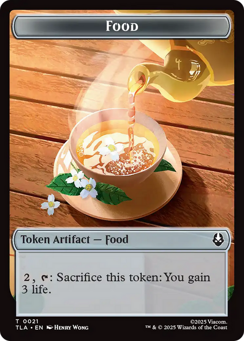Monk // Food (0021) Double-Sided Token [Avatar: The Last Airbender Tokens]