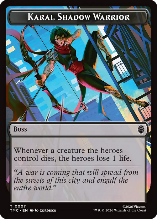 Karai, Shadow Warrior [Teenage Mutant Ninja Turtles Commander Tokens]