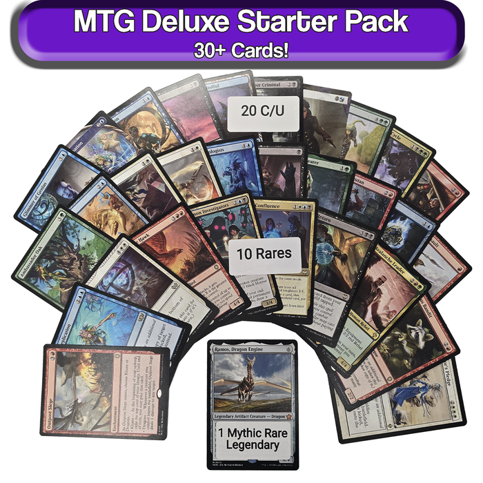 Starter Pack 30 MTG Cards + MYTHIC RARE LEGENDARY Magic The Gathering Gift Lot [Magic 30 Card Starter Packs]