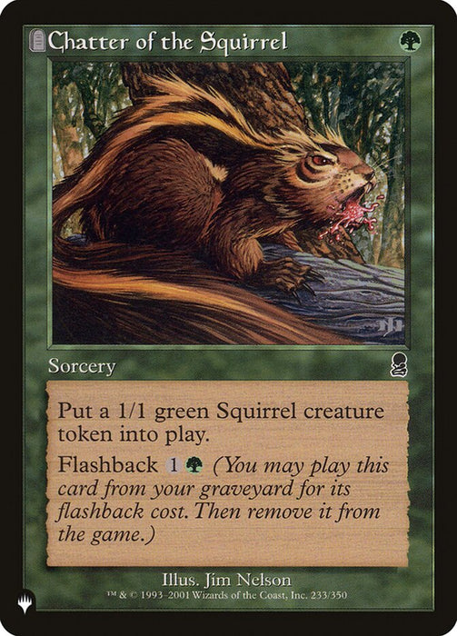 Chatter of the Squirrel [The List]