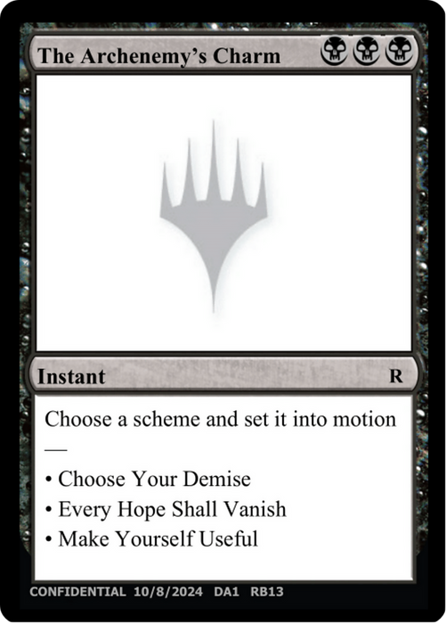 The Archenemy's Charm [Unknown Event]