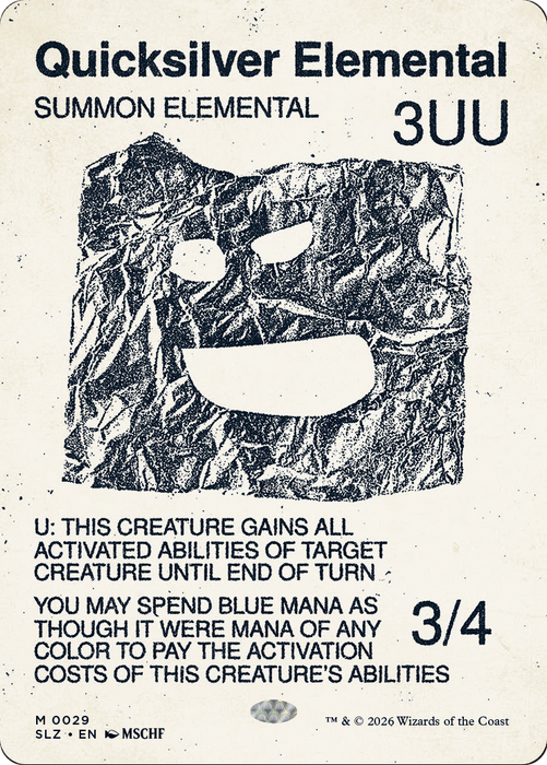 Quicksilver Elemental (0029) [Secret Lair x MSCHF: The Zeta Set]