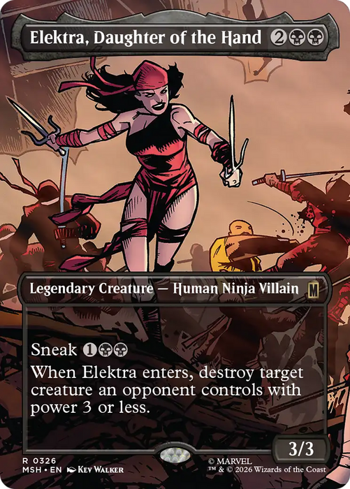Elektra, Daughter of the Hand (Borderless) [Marvel Super Heroes]