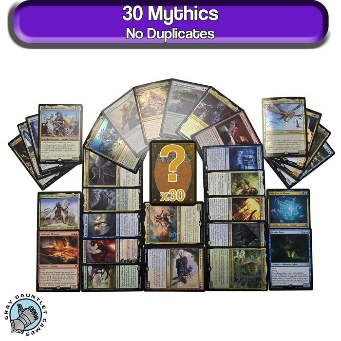 MYTHICS Collection Lot of 30 MTG Magic The Gathering All Mythic Rare Cards Only [Magic 30 Card Starter Packs]