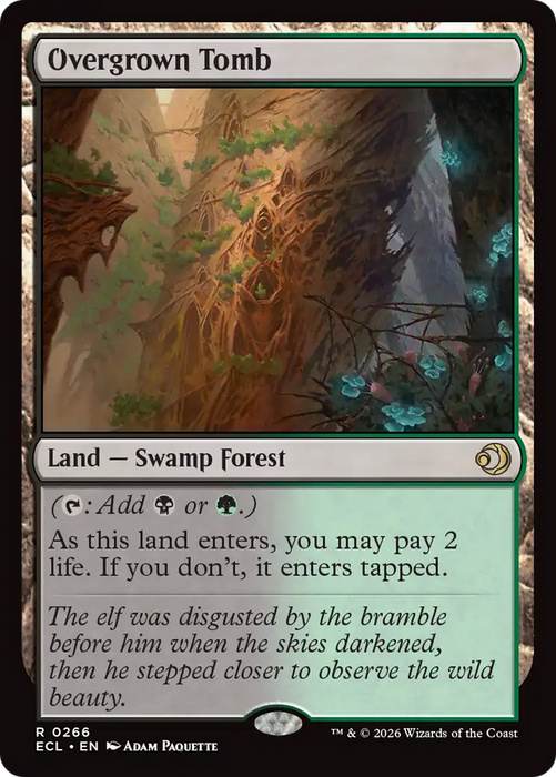 Overgrown Tomb [Lorwyn Eclipsed]