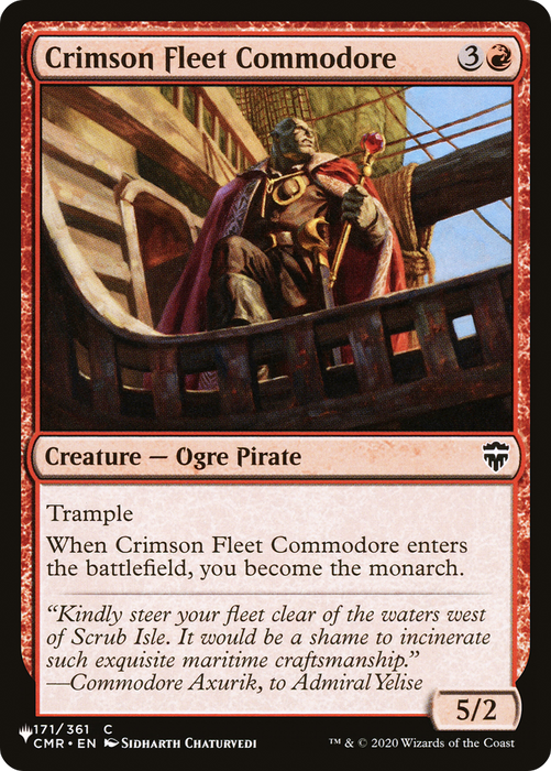 Crimson Fleet Commodore [The List]
