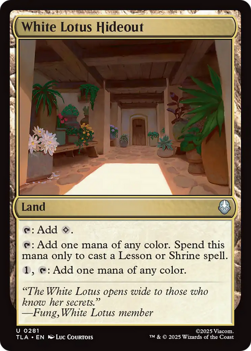 White Lotus Hideout [Avatar: The Last Airbender]