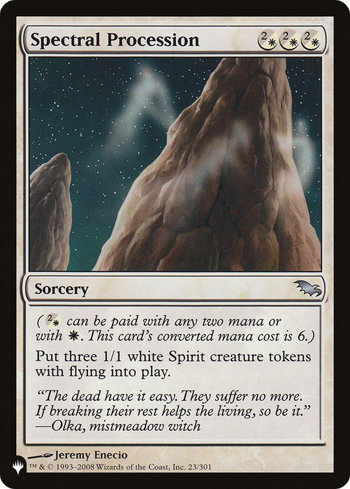 Spectral Procession [The List]