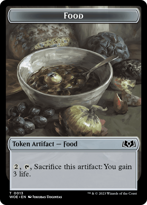 Faerie // Food (0013) Double-Sided Token [Wilds of Eldraine Tokens]