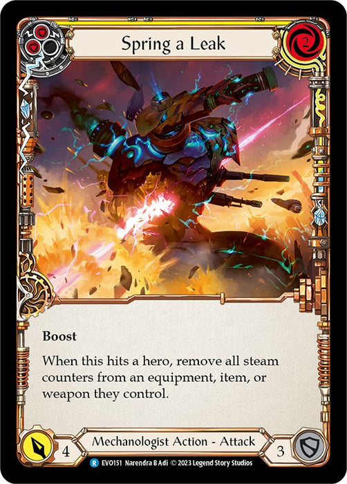 Spring a Leak (Yellow) [EVO151] (Bright Lights)  Rainbow Foil