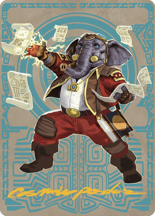 Quintorius Kand Art Card (65/81) (Gold-Stamped Signature) [The Lost Caverns of Ixalan Art Series]