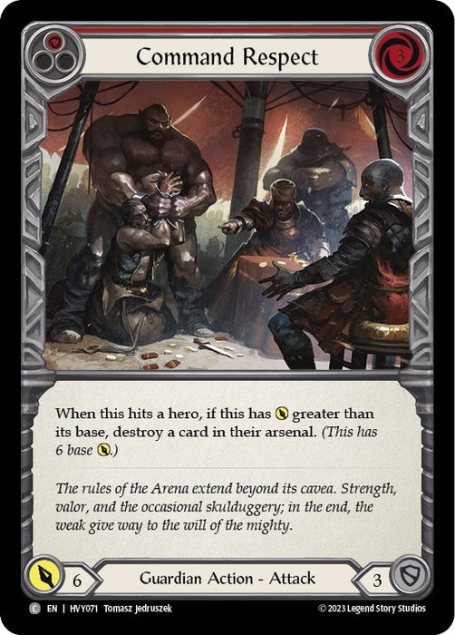 Command Respect (Red) [HVY071] (Heavy Hitters)  Rainbow Foil