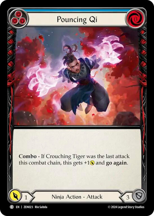 Pouncing Qi (Blue) [ZEN023] (Part the Mistveil Zen Blitz Deck)