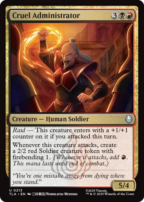 Cruel Administrator [Avatar: The Last Airbender]