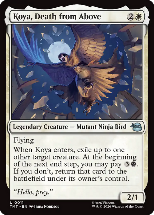Koya, Death from Above [Teenage Mutant Ninja Turtles]