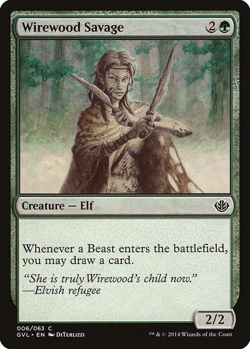 Wirewood Savage (Garruk vs. Liliana) [Duel Decks Anthology]