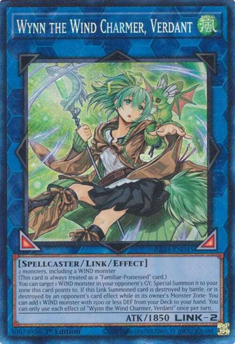 Wynn the Wind Charmer, Verdant (CR) [RA03-EN045] Prismatic Collector's Rare