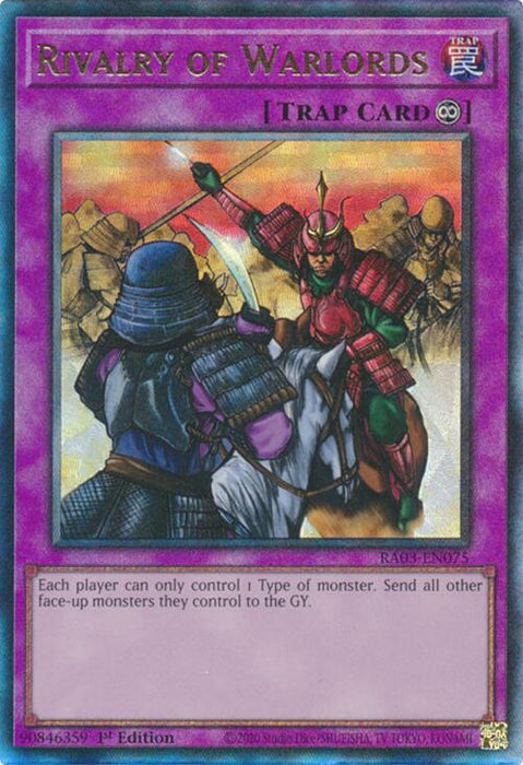 Rivalry of Warlords (UTR) [RA03-EN075] Prismatic Ultimate Rare