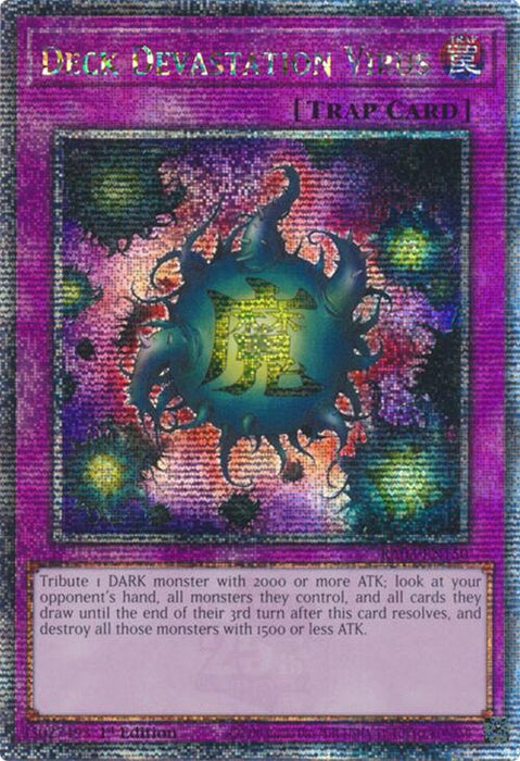 Deck Devastation Virus (Quarter Century Secret Rare) [RA03-EN150] Quarter Century Secret Rare