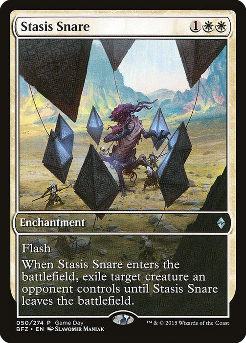 Stasis Snare (Game Day) [Battle for Zendikar Promos]