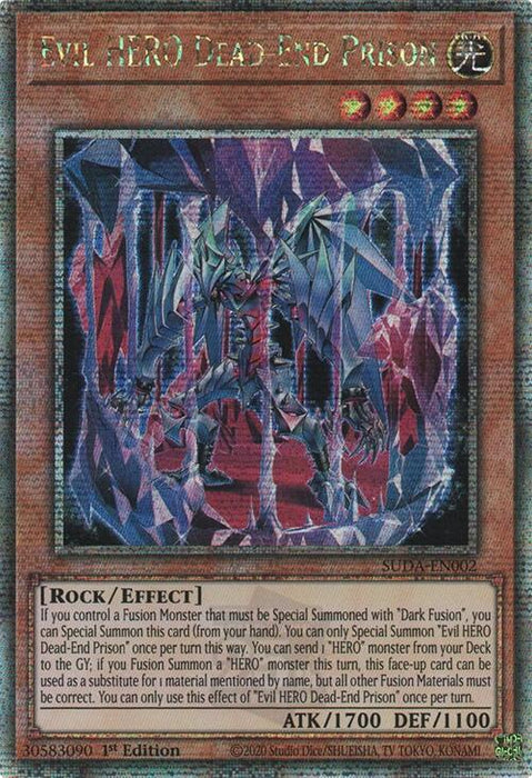 Evil HERO Dead-End Prison (Quarter Century Secret Rare) [SUDA-EN002] Quarter Century Secret Rare