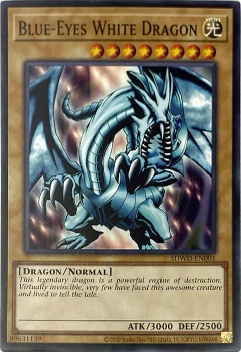 Blue-Eyes White Dragon (Unlimited Misprint) [SDWD-EN001] Common