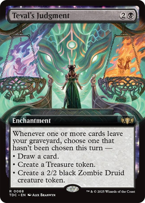 Teval's Judgment (Extended Art) [Tarkir: Dragonstorm Commander]