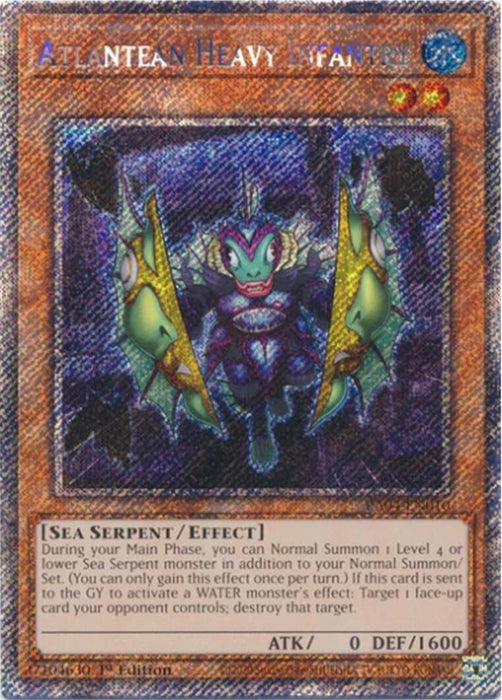 Atlantean Heavy Infantry [RA04-EN010] Platinum Secret Rare