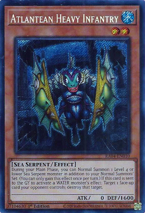 Atlantean Heavy Infantry [RA04-EN010] Secret Rare