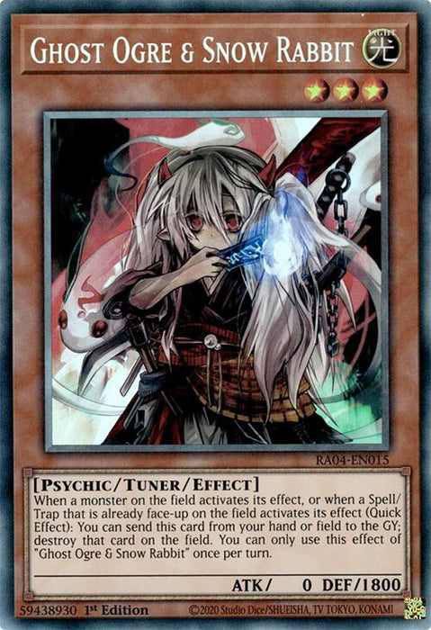 Ghost Ogre & Snow Rabbit [RA04-EN015] Prismatic Collector's Rare