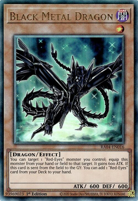Black Metal Dragon [RA04-EN016] Prismatic Ultimate Rare
