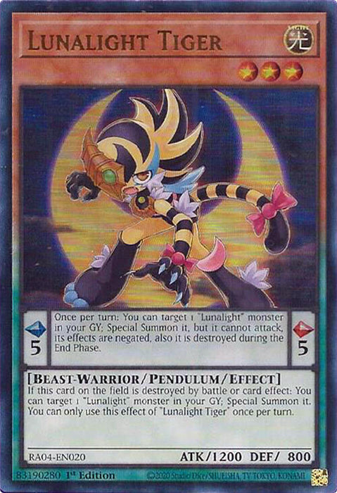 Lunalight Tiger [RA04-EN020] Ultra Rare