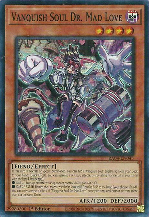 Vanquish Soul Dr. Mad Love [RA04-EN045] Super Rare