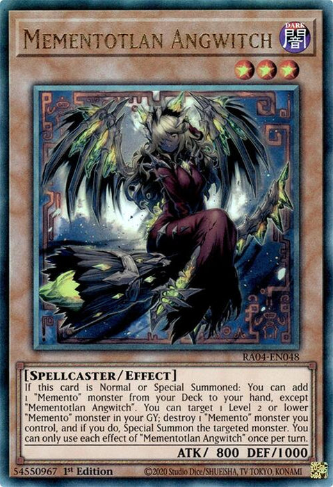 Mementotlan Angwitch [RA04-EN048] Prismatic Ultimate Rare