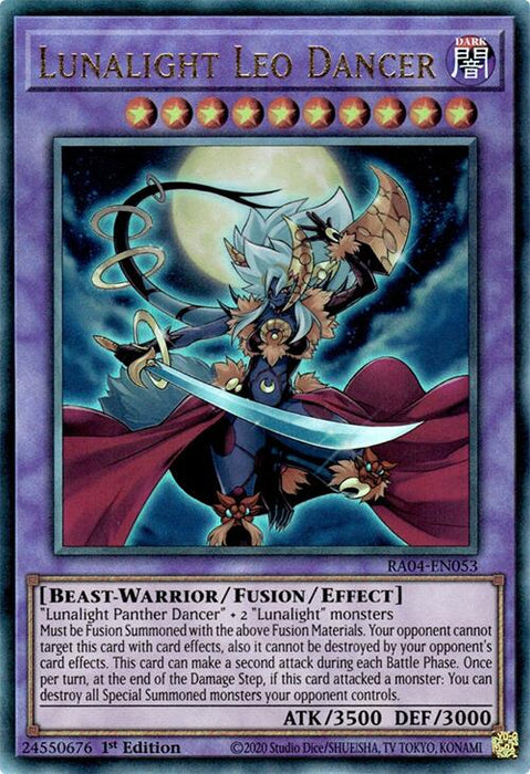 Lunalight Leo Dancer [RA04-EN053] Prismatic Ultimate Rare