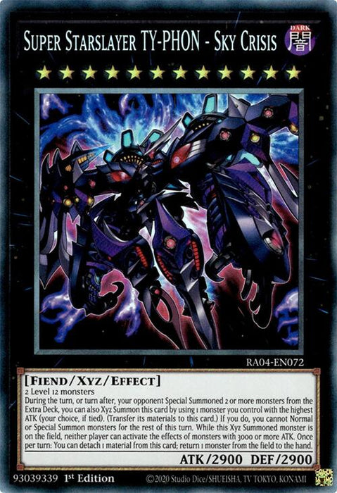 Super Starslayer TY-PHON - Sky Crisis [RA04-EN072] Prismatic Collector's Rare