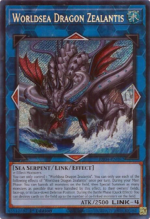 Worldsea Dragon Zealantis [RA04-EN082] Secret Rare