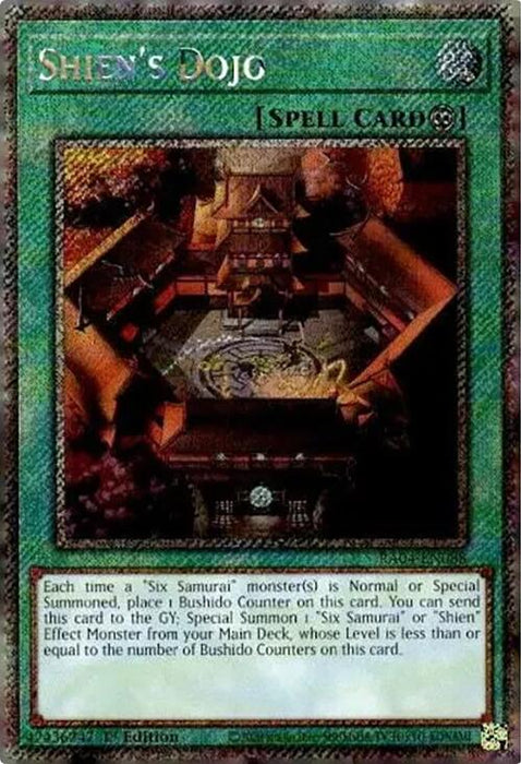 Shien's Dojo [RA04-EN088] Platinum Secret Rare