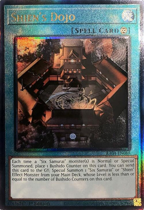 Shien's Dojo [RA04-EN088] Prismatic Ultimate Rare