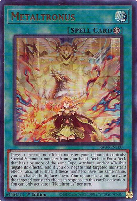 Metaltronus [RA04-EN100] Ultra Rare