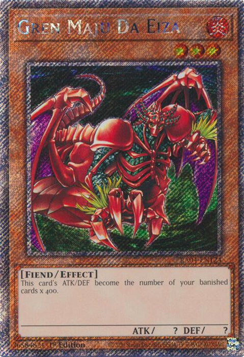 Gren Maju Da Eiza [RA04-EN124] Platinum Secret Rare