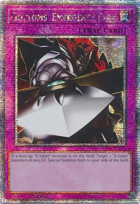 Gottoms' Emergency Call [RA04-EN138] Quarter Century Secret Rare