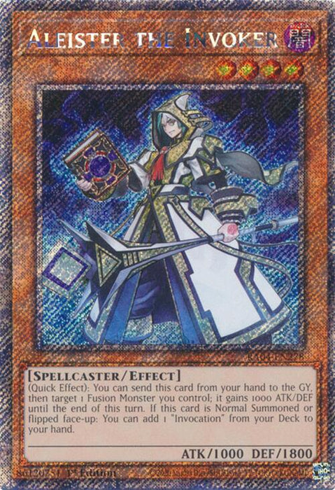 Aleister the Invoker [RA04-EN278] Platinum Secret Rare